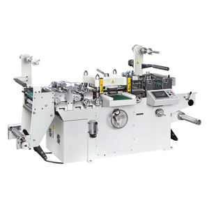 HH-MQ350Z Kecepatan Tengah Label Flatbed Label Die Cutting Machine Dengan Gulungan ke Gulungan atau Gulungan ke Lembar