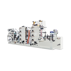9 warna stiker perekat mesin cetak label flexo printer flexographic untuk label