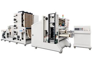 4-Farben-Pappbecher-Flexodruckmaschine mit Inline-Stanzung